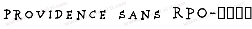 providence sans RPO字体转换